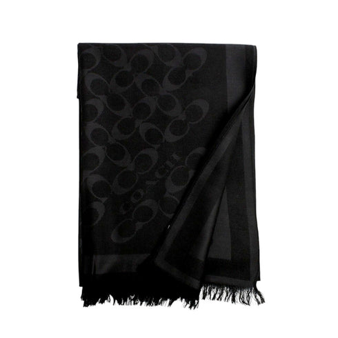 コーチ COACH マフラー ストール CO100562-001 レディース メンズ ブラック マフラー